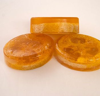 olive oil soap with loofah
